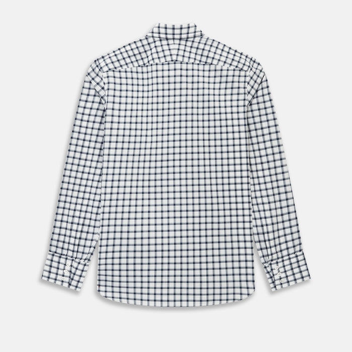 SHIRTS RF WINDSOR OPEN CLR BC NAVY CHECK ON WHITE Image 7