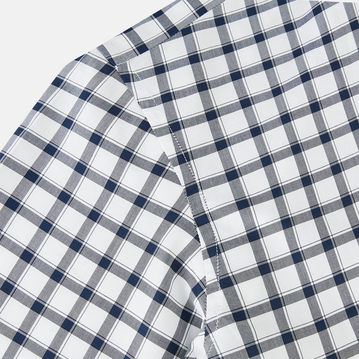 SHIRTS RF WINDSOR OPEN CLR BC NAVY CHECK ON WHITE Image 4