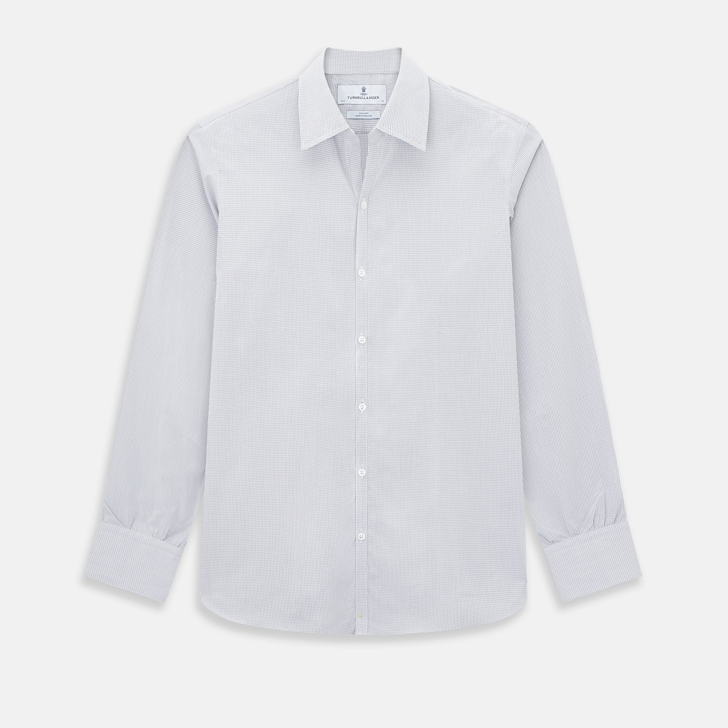 View 1 of product Grey Micro-Tattersall Check Windsor Shirt 16