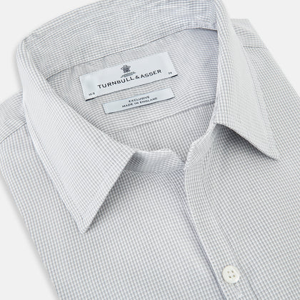 SHIRTS RF WINDSOR OPN CLR 3BC WHT W/ GREY CHK Image 1