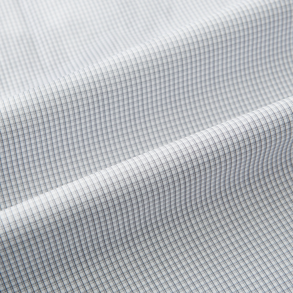 Grey Micro-Tattersall Check Windsor Shirt 16