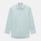 Sage Micro-Tattersall Check Windsor Shirt 18.5