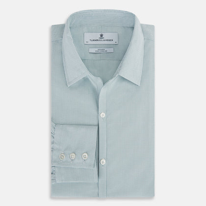SHIRTS RF WINDSOR OPN CLR 3BC WHT W/ SAGE CHK Image 4
