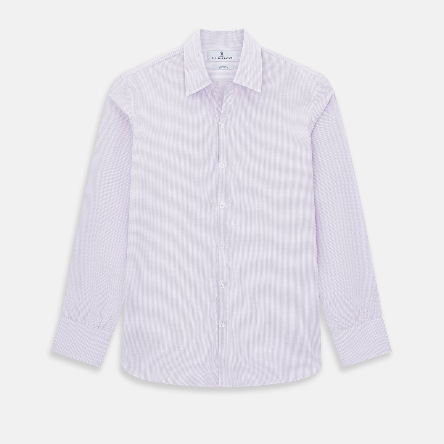 View 1 of product Pale Pink Micro-Tattersall Check Windsor Shirt 19