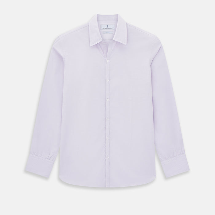Pale Pink Micro-Tattersall Check Windsor Shirt