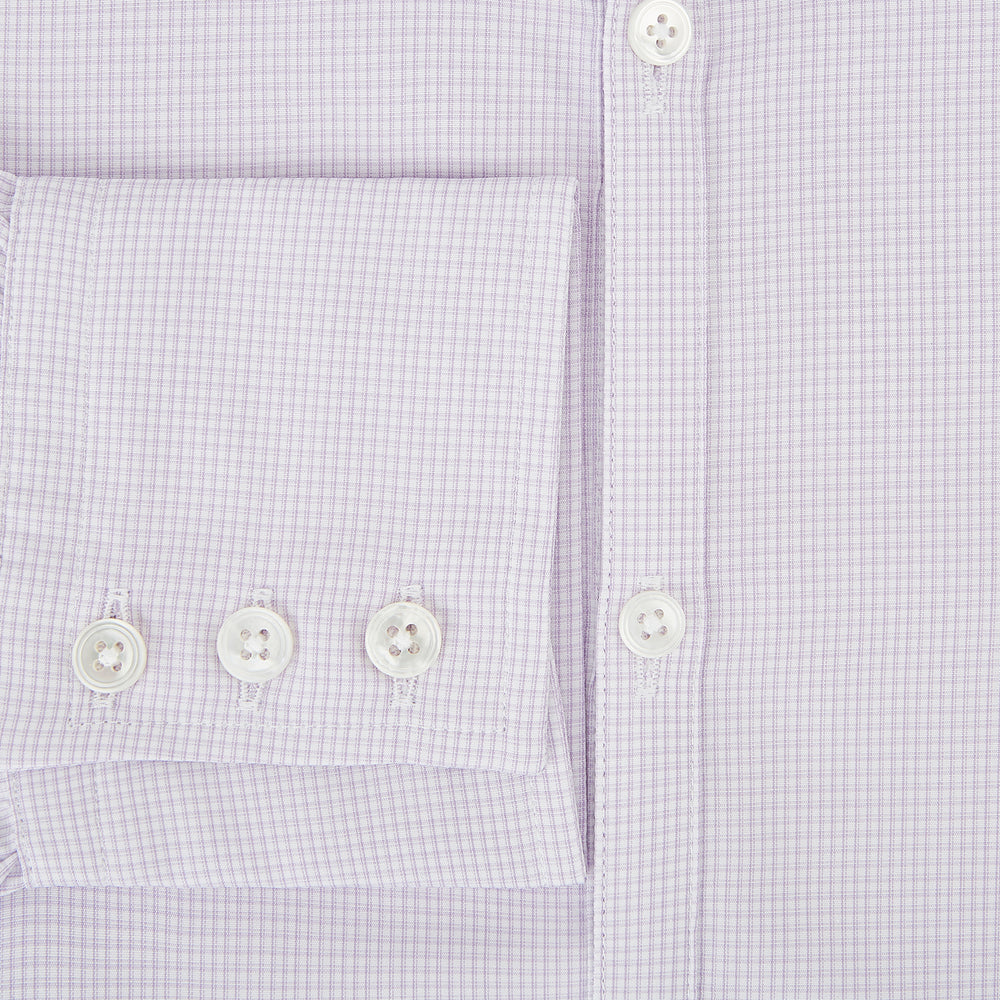 Pale Pink Micro-Tattersall Check Windsor Shirt 19