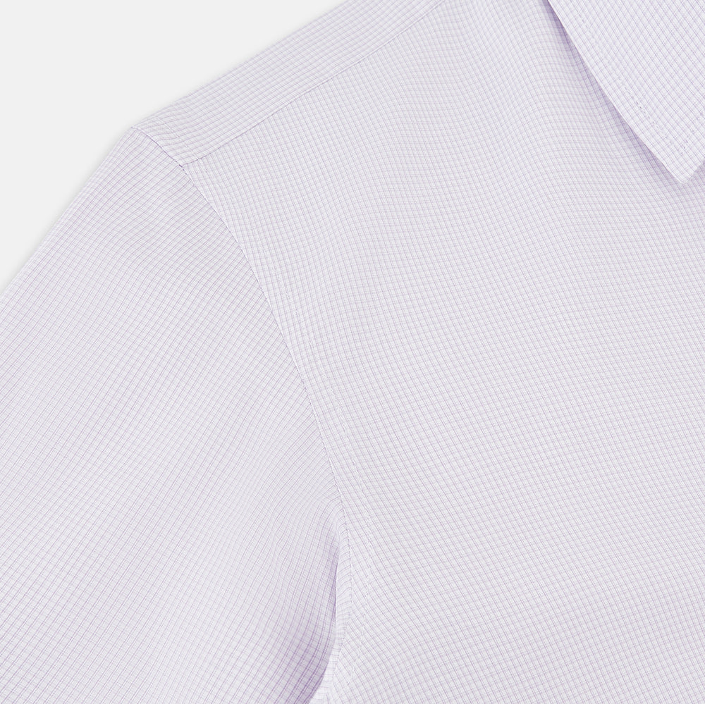 Pale Pink Micro-Tattersall Check Windsor Shirt 19
