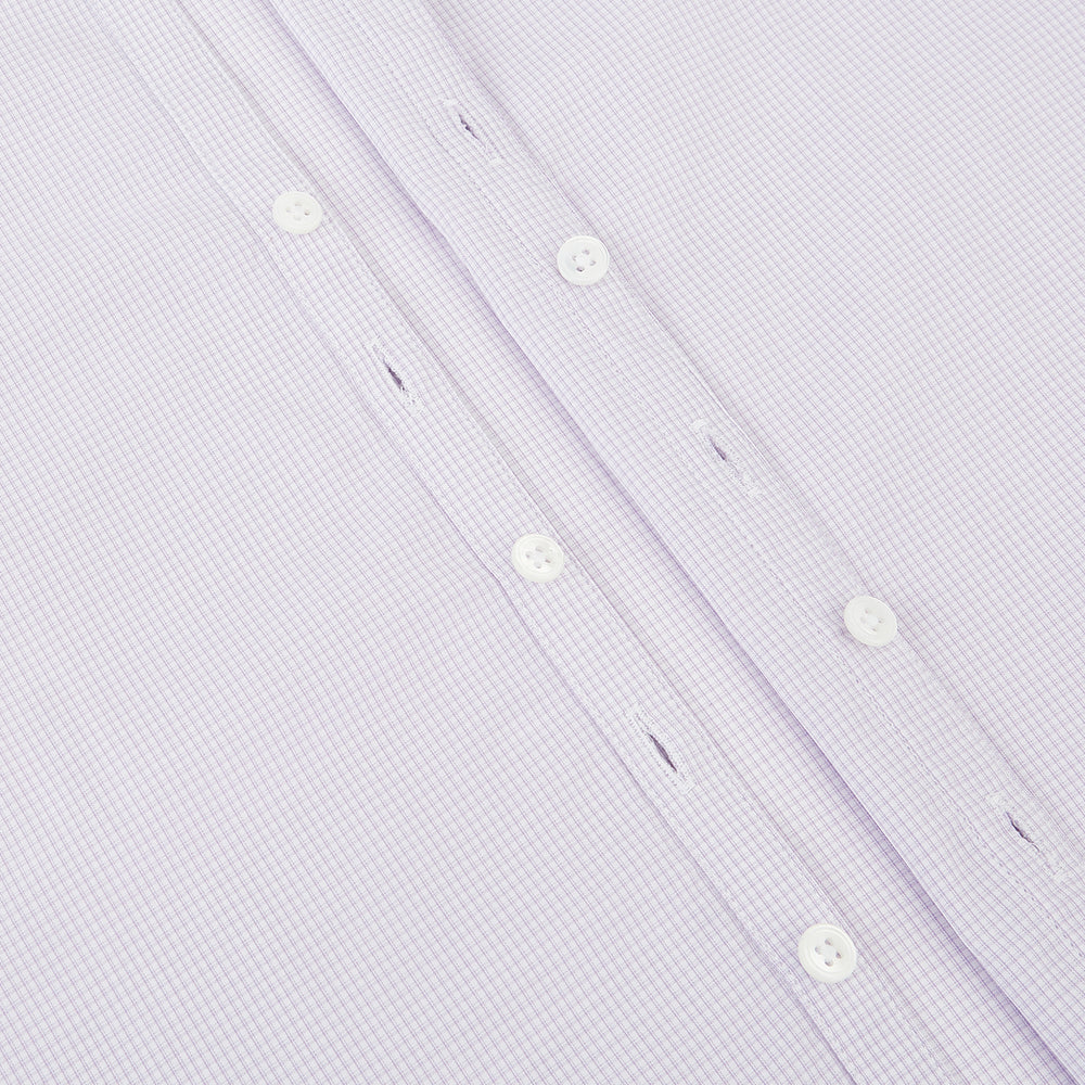 Pale Pink Micro-Tattersall Check Windsor Shirt 19