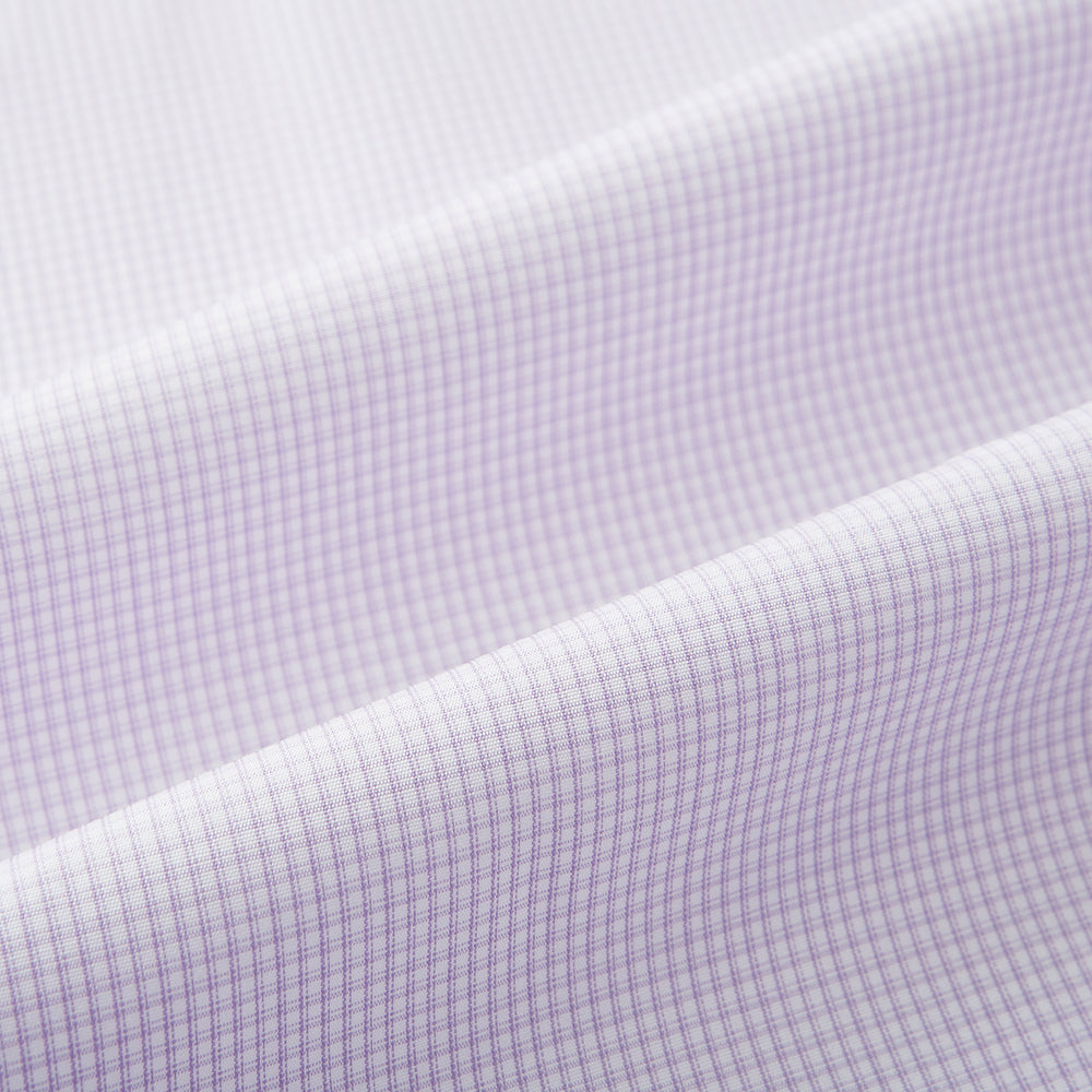Pale Pink Micro-Tattersall Check Windsor Shirt 19