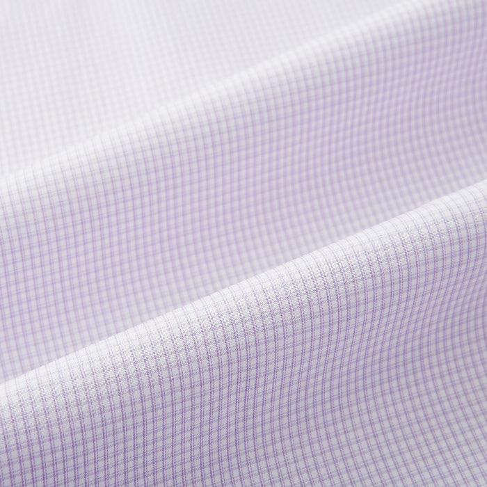 Pale Pink Micro-Tattersall Check Windsor Shirt Image 7
