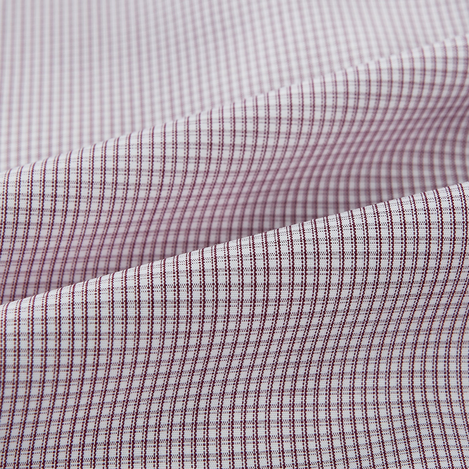 View 8 of product Burgundy Micro-Tattersall Check Windsor Shirt 17