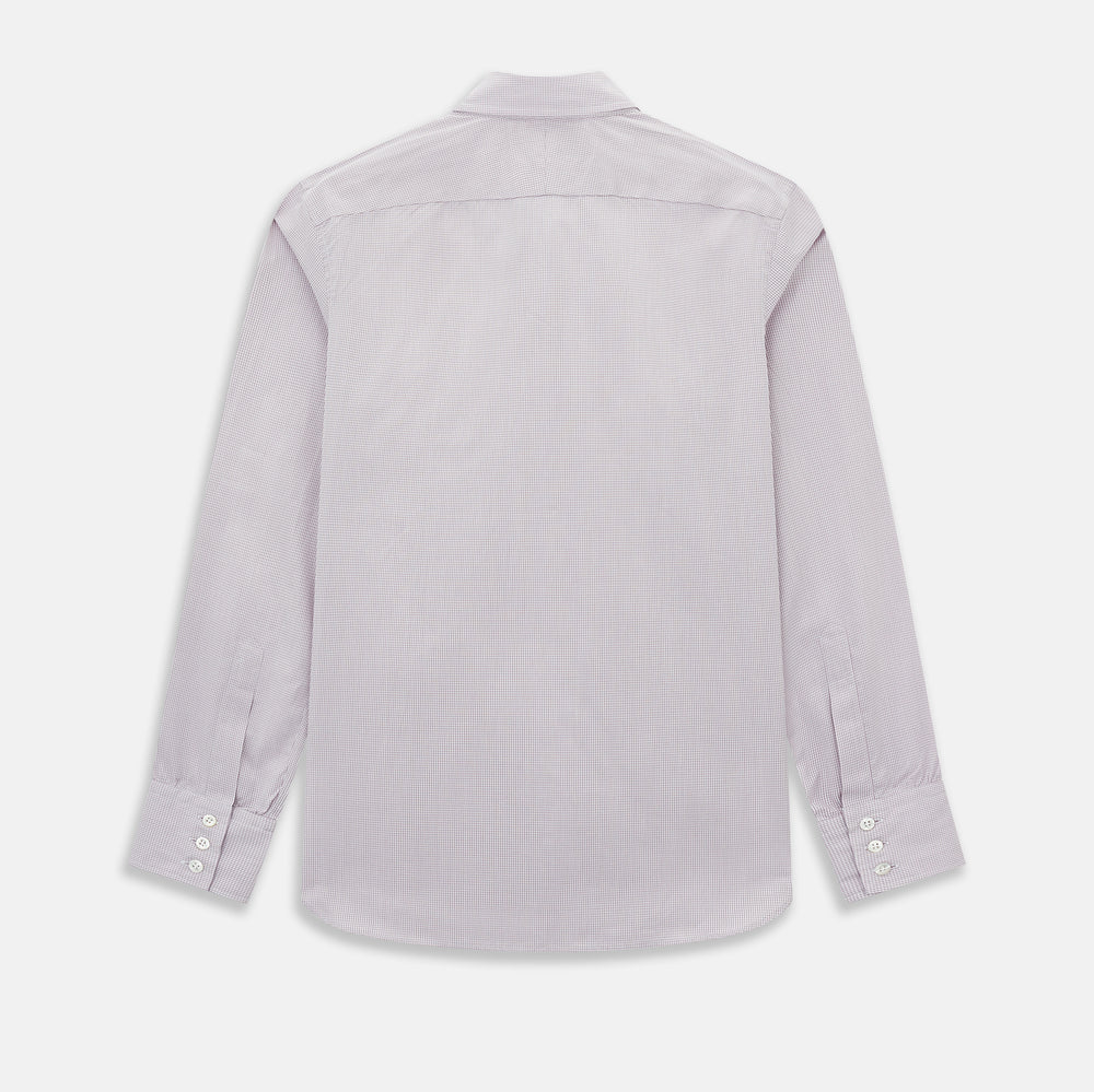 Lilac Shadow Check Wndsor Shirt 18.5