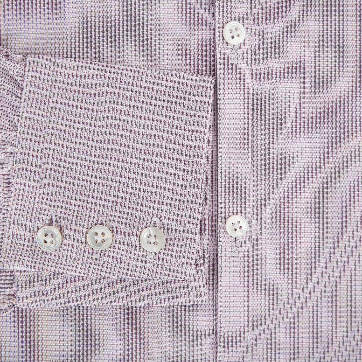 View 4 of product Lilac Shadow Check Wndsor Shirt 18.5