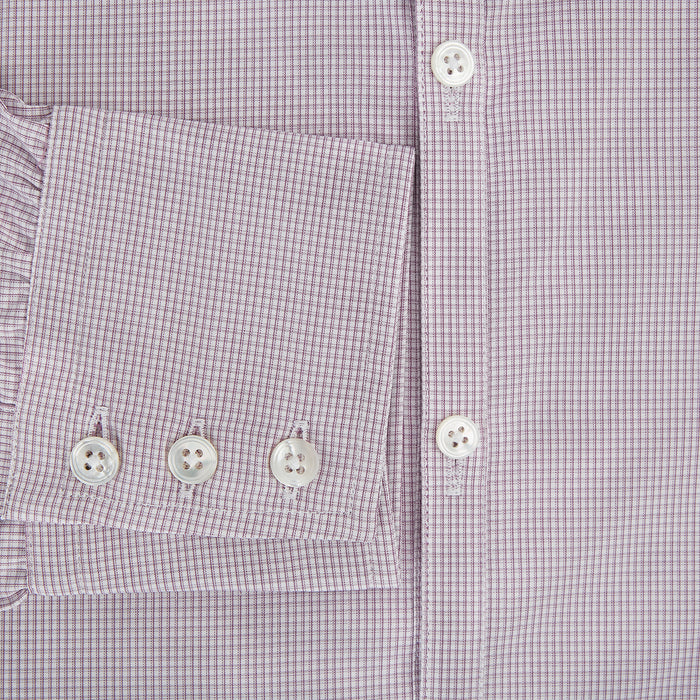 Lilac Shadow Check Windsor Shirt Image 3