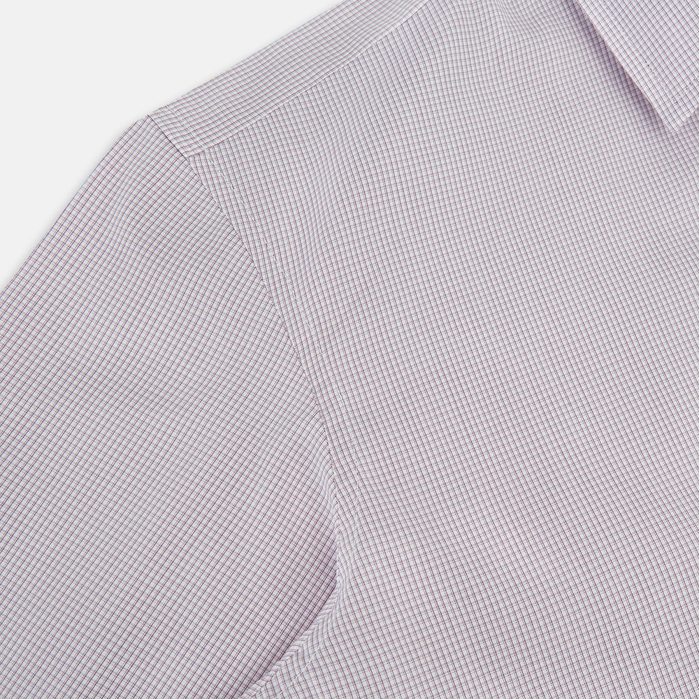 Lilac Shadow Check Wndsor Shirt 18.5