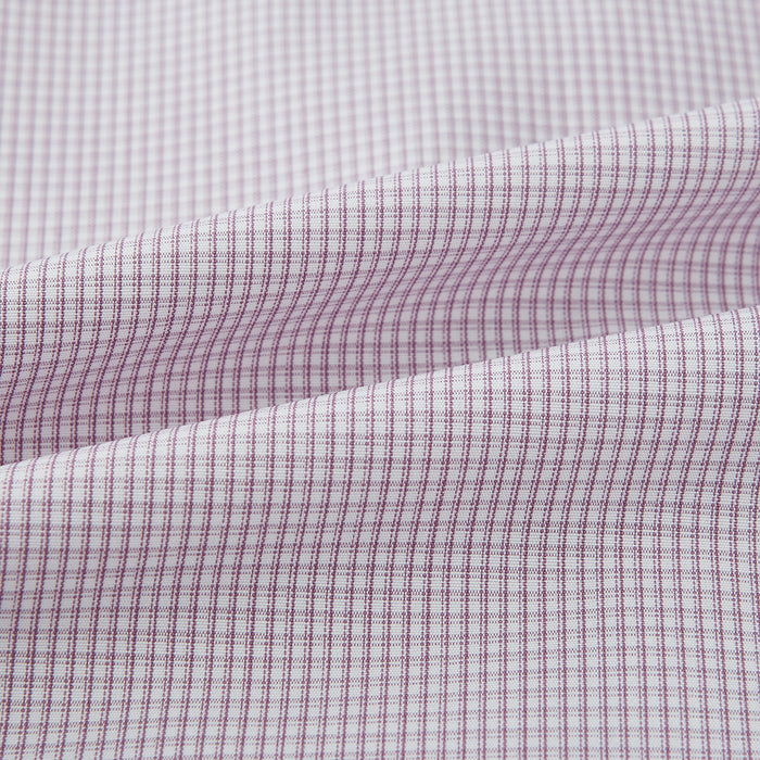 Lilac Shadow Check Windsor Shirt Image 7
