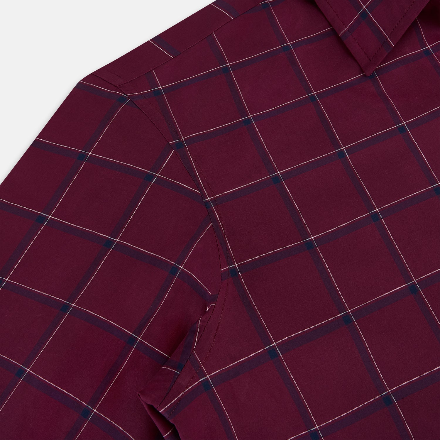 View 6 of product Online Exclusive · Wine Grid Check Windsor Shirt 19.0