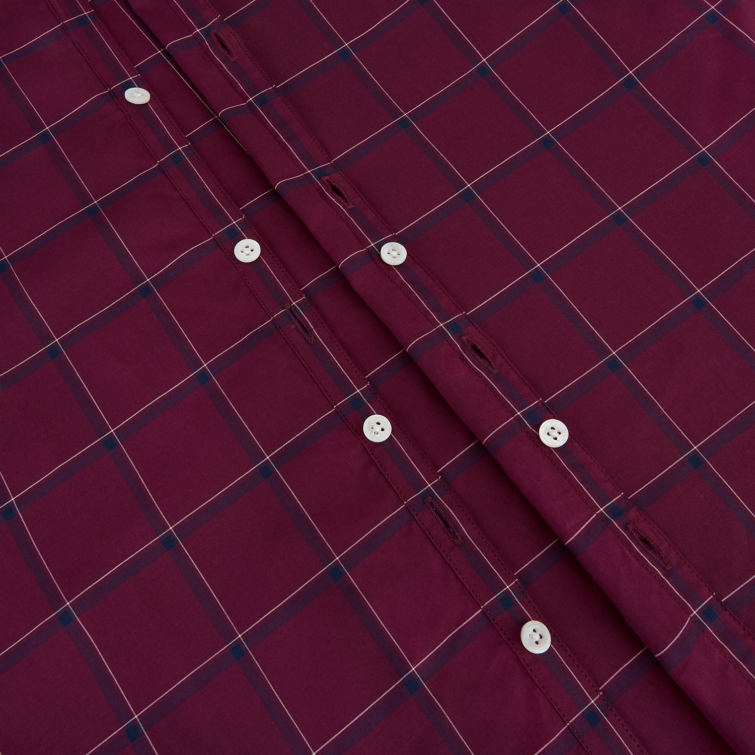 View 7 of product Online Exclusive · Wine Grid Check Windsor Shirt 19.0