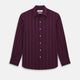 Dark Burgundy Track Stripe Windsor Shirt 19