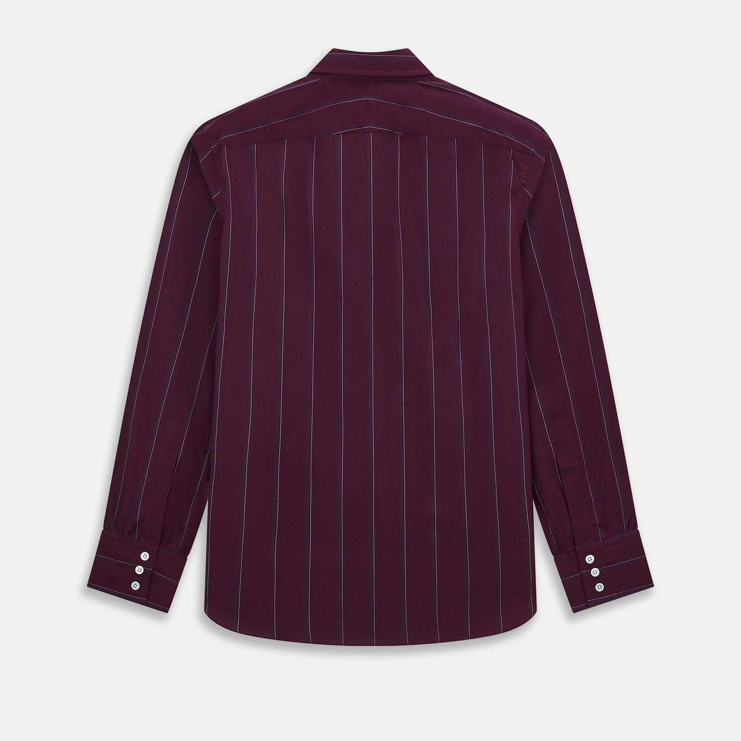 View 12 of product Dark Burgundy Track Stripe Windsor Shirt 19