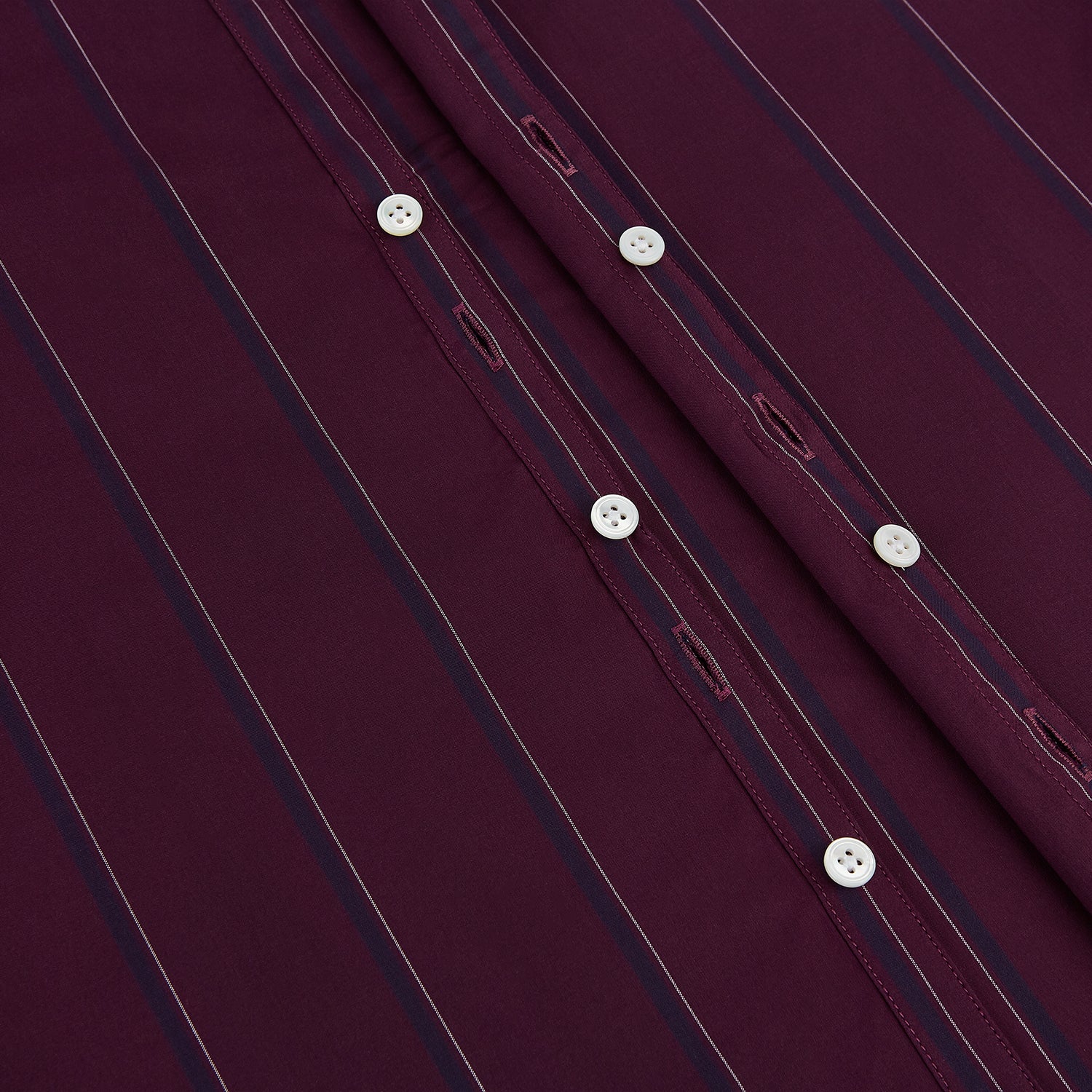 View 16 of product Dark Burgundy Track Stripe Windsor Shirt 19