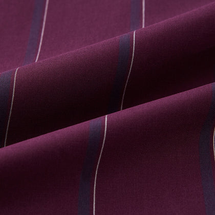 Dark Burgundy Track Stripe Windsor Shirt Image 16