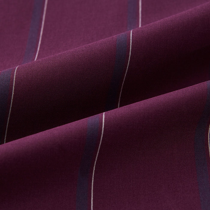 Dark Burgundy Track Stripe Windsor Shirt Image 8