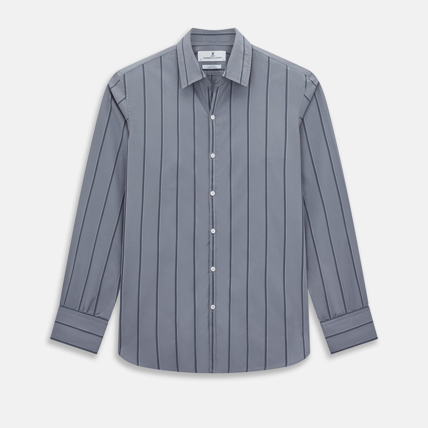 View 1 of product Grey Track Stripe Windsor Shirt 19