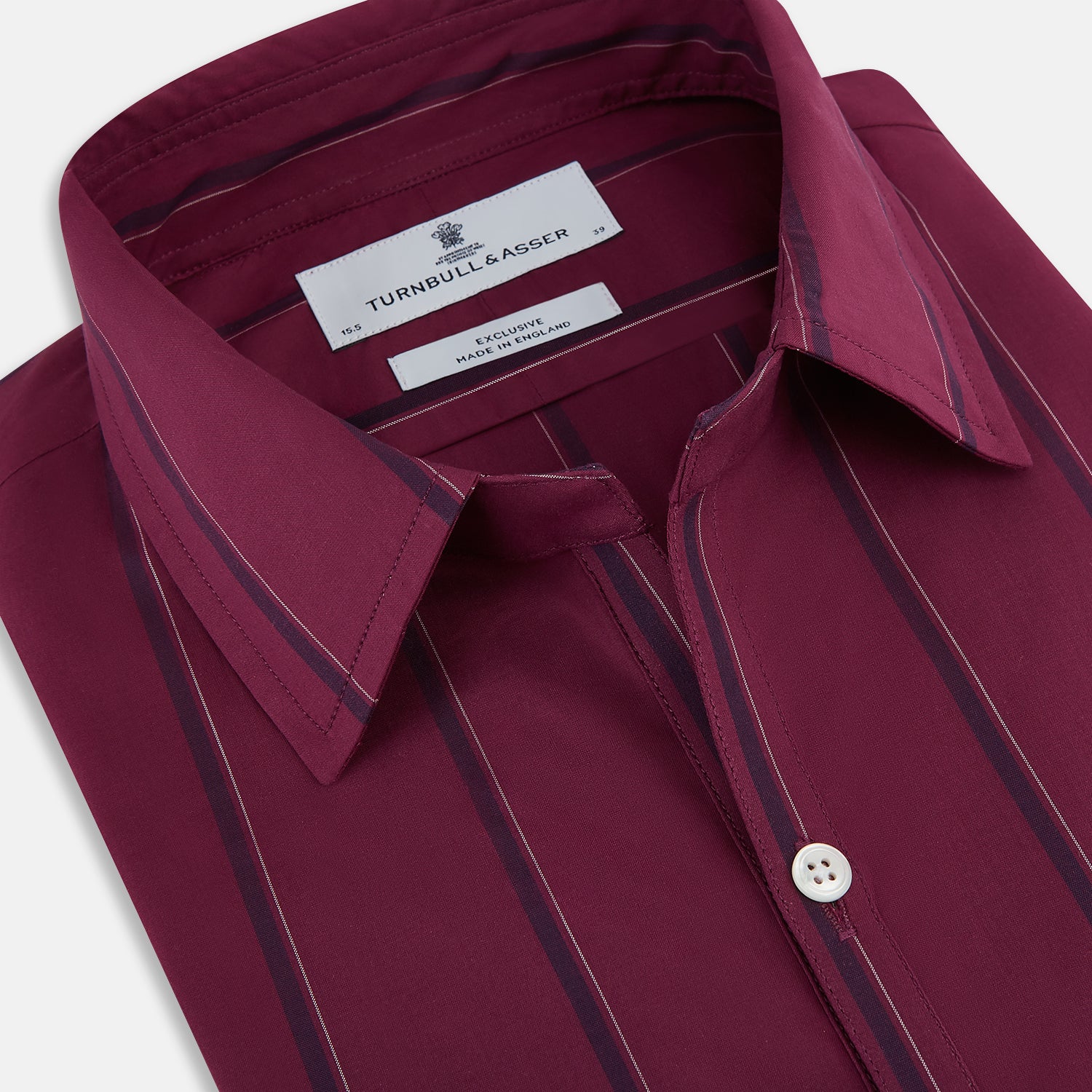 View 2 of product Wine Track Stripe Windsor Shirt 19