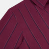 View 6 of product Wine Track Stripe Windsor Shirt 19