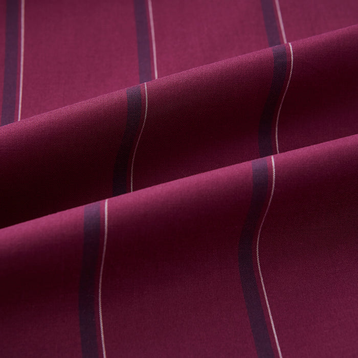 Wine Track Stripe Windsor Shirt Image 7