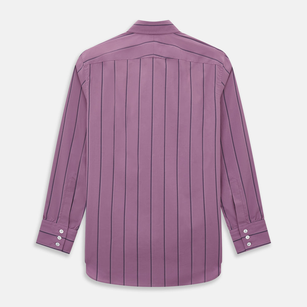Online Exclusive · Antique Pink Track Stripe Windsor Shirt 19.0