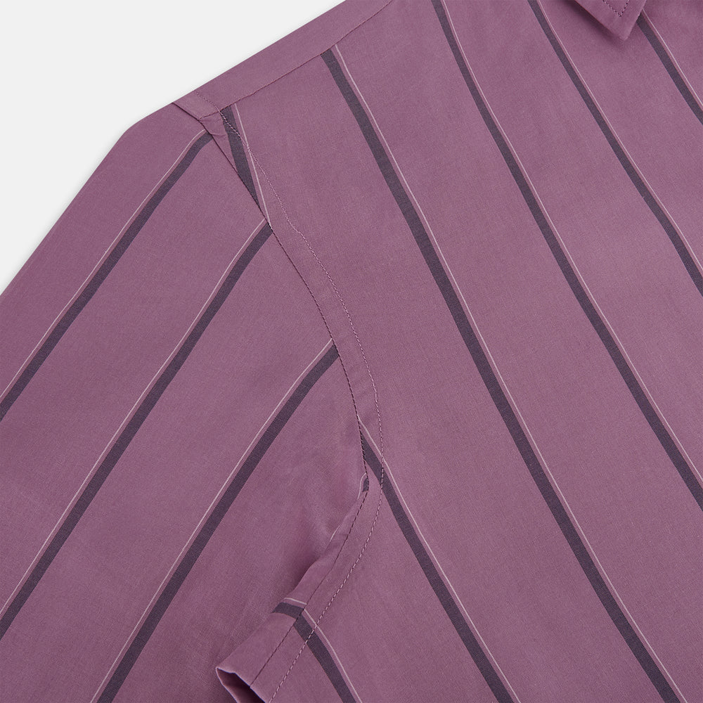 Online Exclusive · Antique Pink Track Stripe Windsor Shirt 19.0