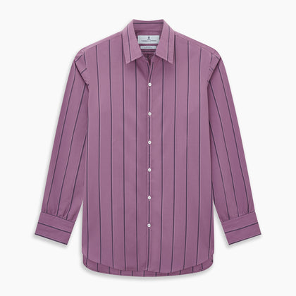 Antique Pink Track Stripe Windsor Shirt Image 8