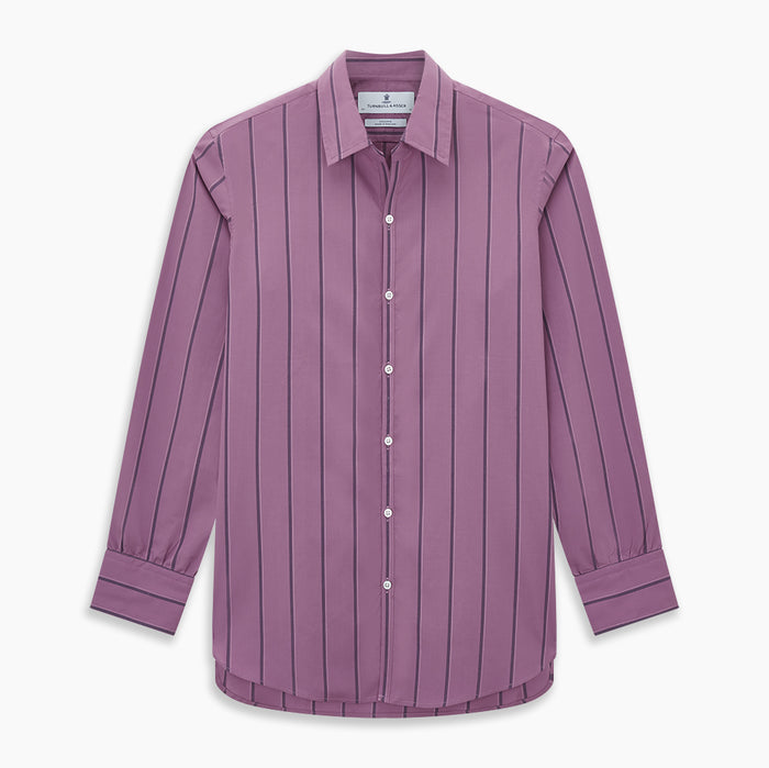 Antique Pink Track Stripe Windsor Shirt Image 8