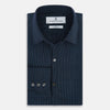 View 5 of product Navy and White Pinstripe Windsor Shirt 19
