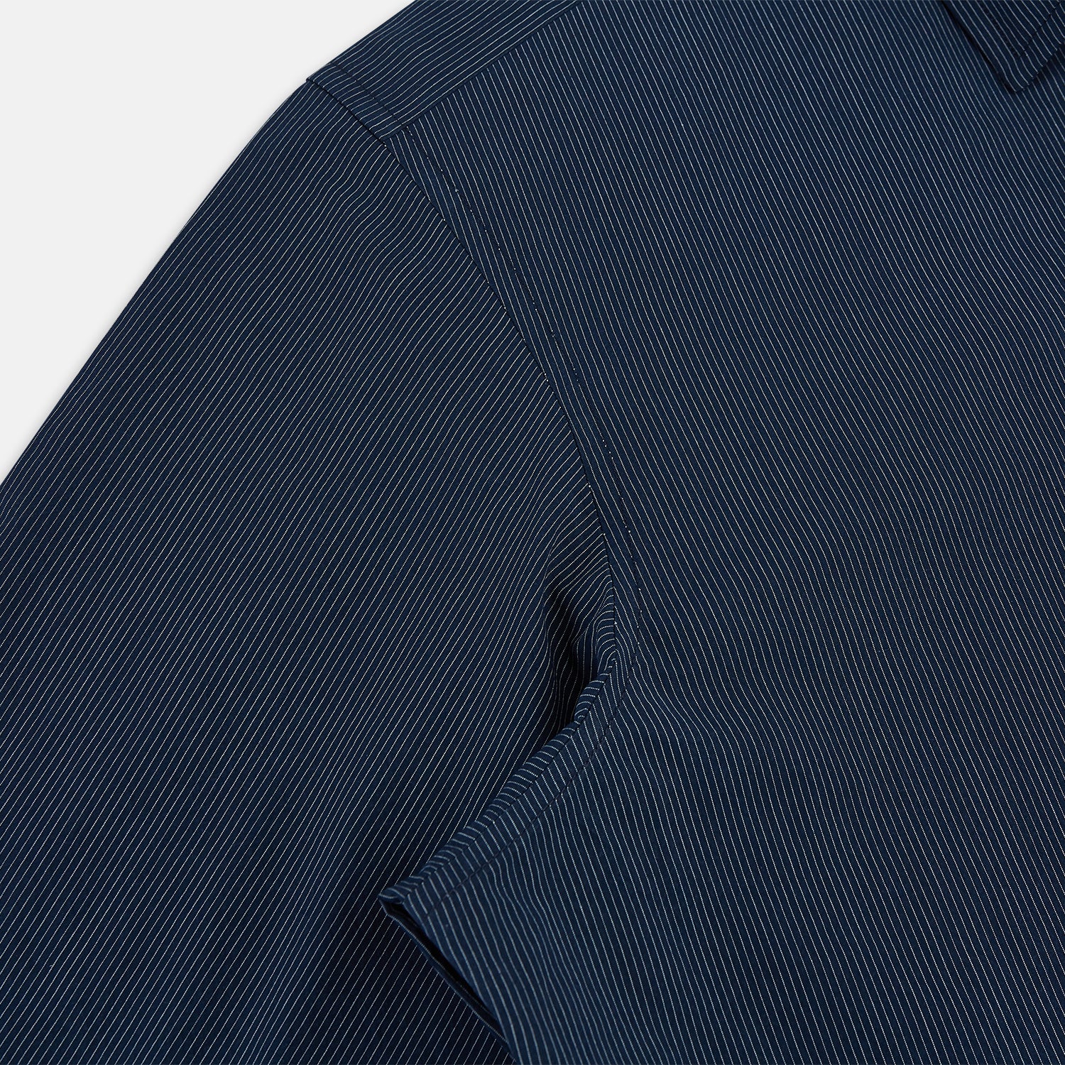 View 6 of product Navy and White Pinstripe Windsor Shirt 19