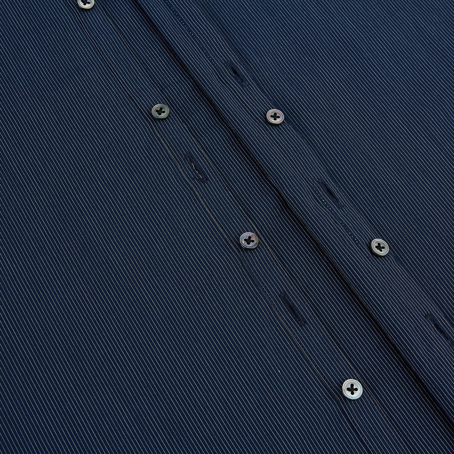 View 7 of product Navy and White Pinstripe Windsor Shirt 19