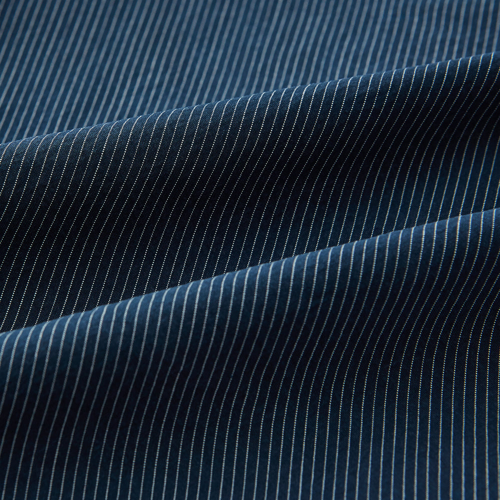 Navy and White Pinstripe Windsor Shirt 19