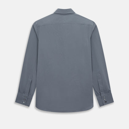 Grey Pinstripe Windsor Shirt Image 2