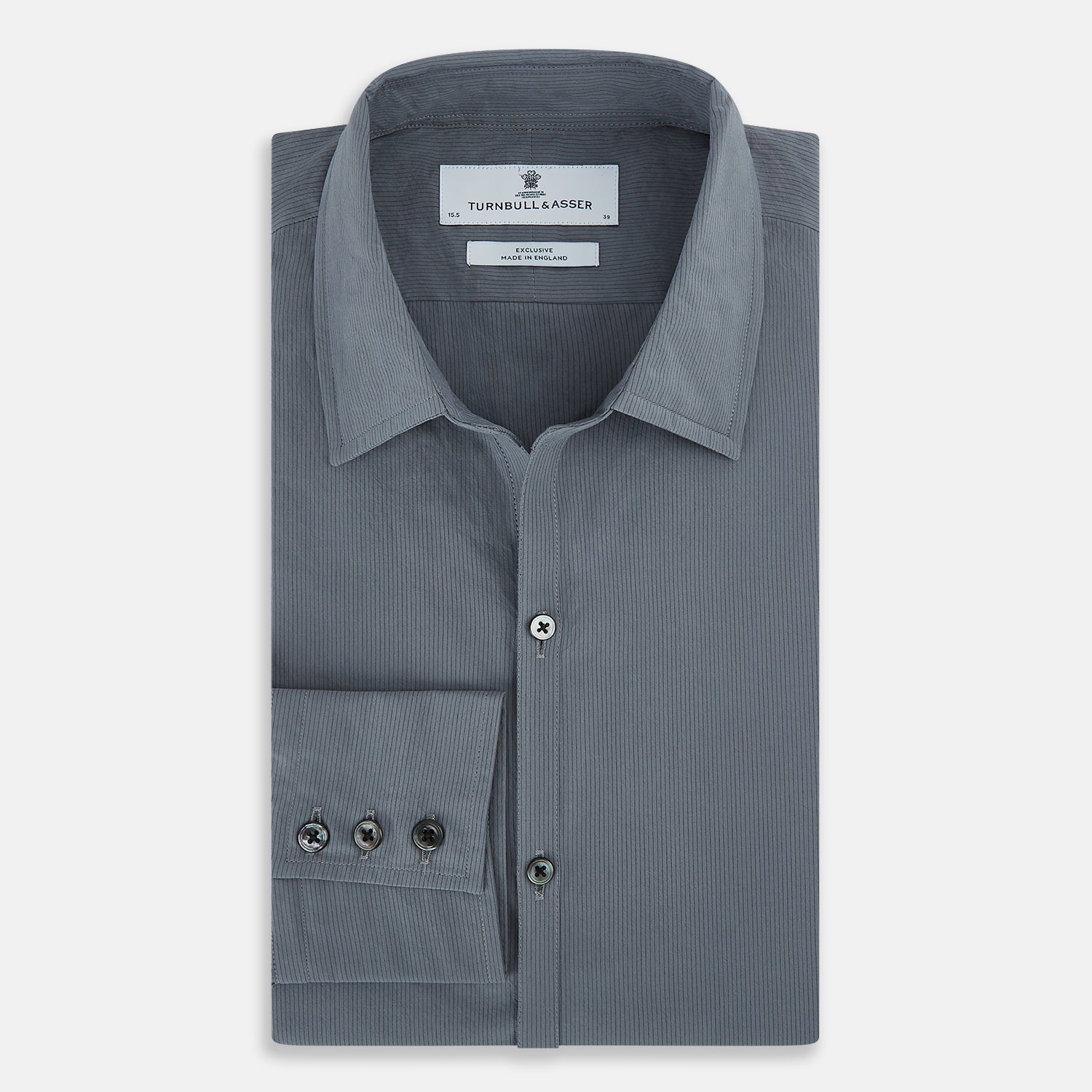 View 5 of product Grey Pinstripe Windsor Shirt 19