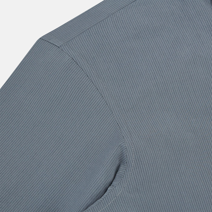 Grey Pinstripe Windsor Shirt Image 5