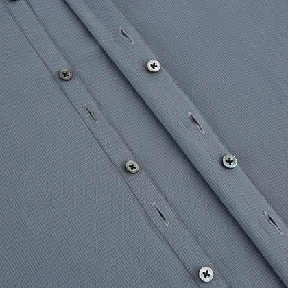 Grey Pinstripe Windsor Shirt Image 6