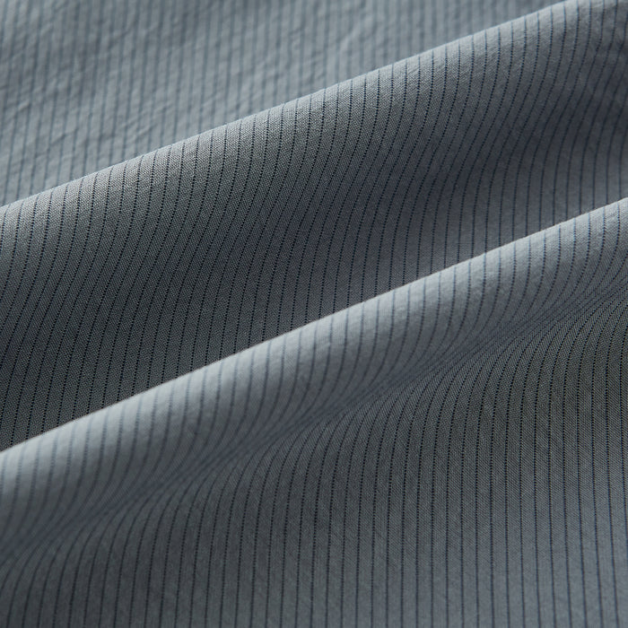 Grey Pinstripe Windsor Shirt Image 7