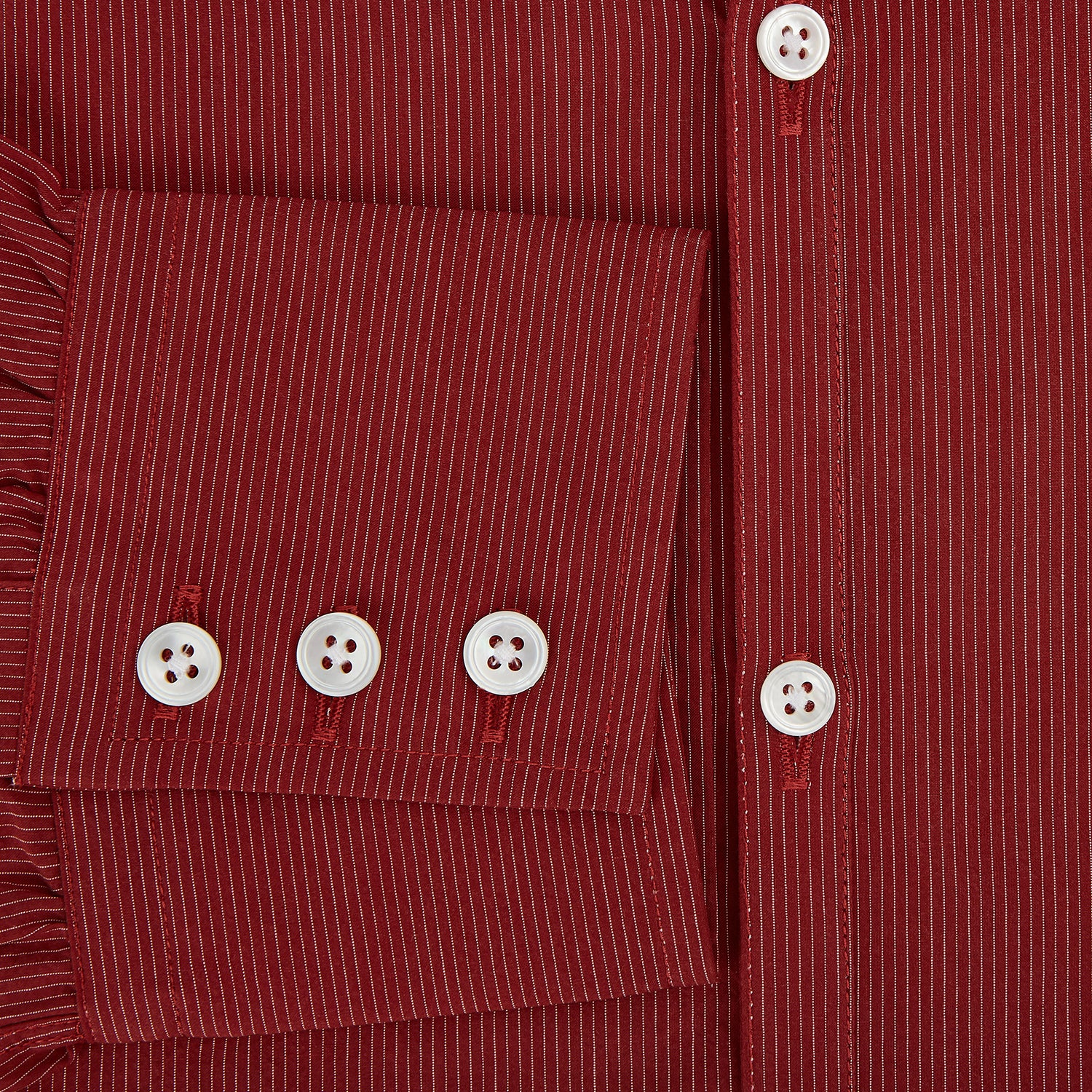 View 4 of product Dark Red Pinstripe Windsor Shirt 19