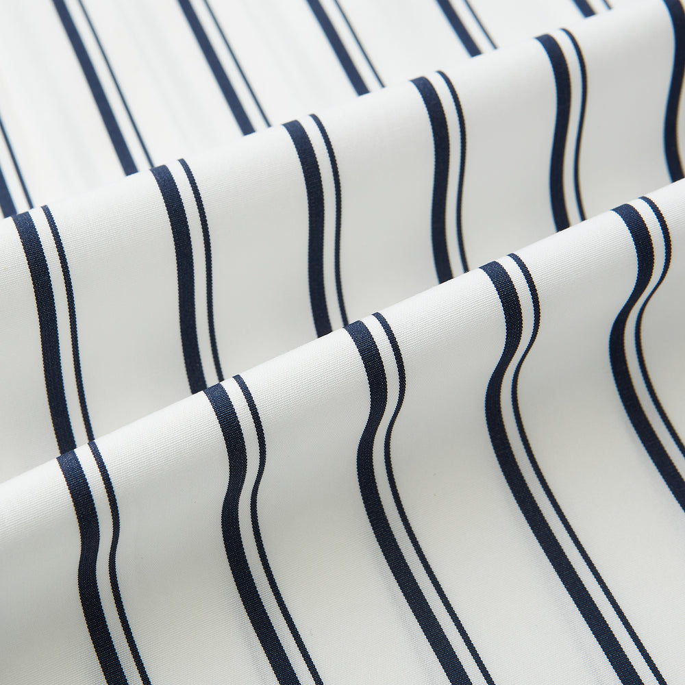 SHIRTS RF WH WINDSOR OPEN CLR WH 3BC NAVY STRIPE 19