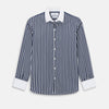 View 1 of product SHIRTS RF WH WINDSOR OPEN CLR WH 3BC WH STR ON NVY 15