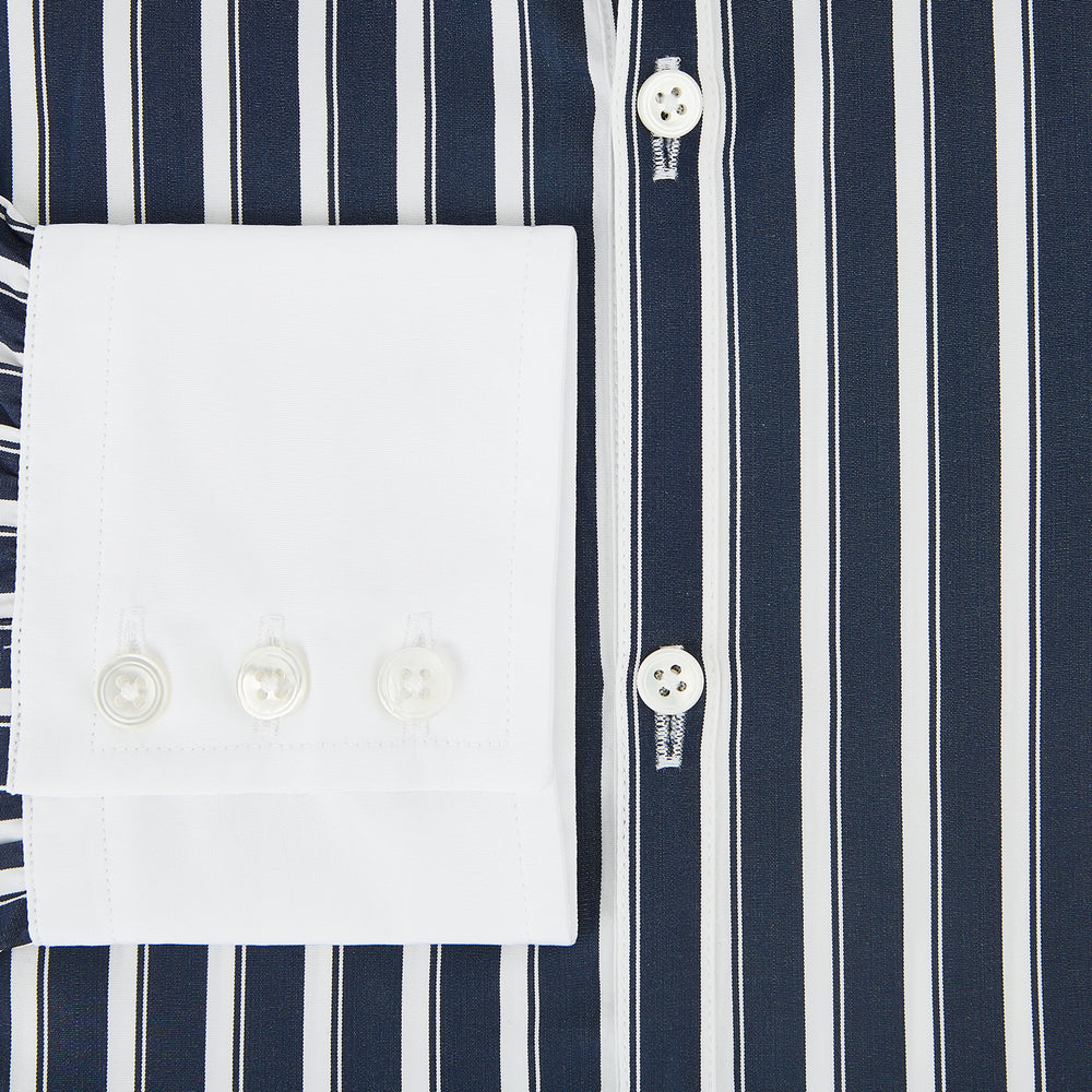 SHIRTS RF WH WINDSOR OPEN CLR WH 3BC WH STR ON NVY 15