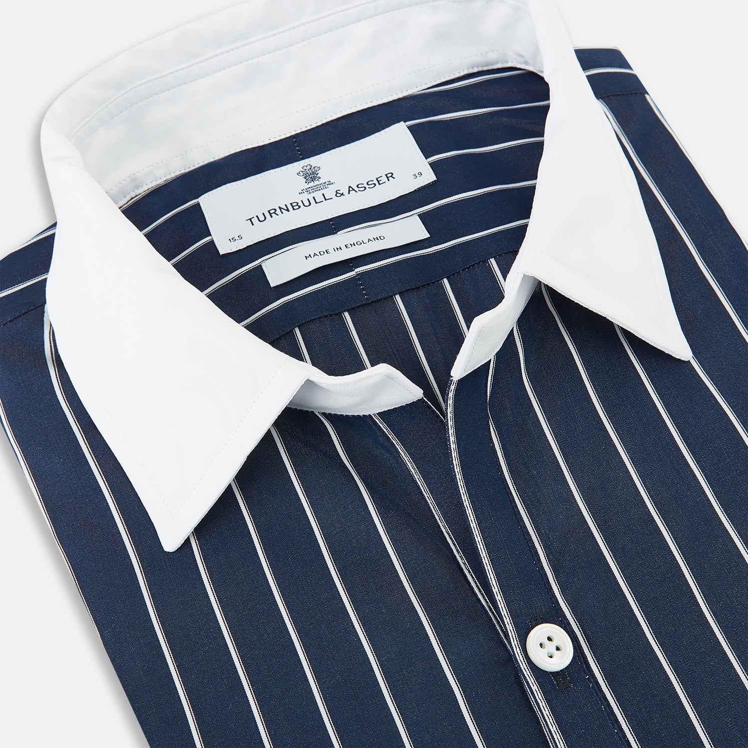 View 2 of product SHIRTS RF WH WINDSOR OPEN CLR WH 3BC WH STR ON NVY 14.5