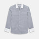 SHIRTS RF WH WINDSOR OPEN CLR WH 3BC NAVY CHECK 18.5